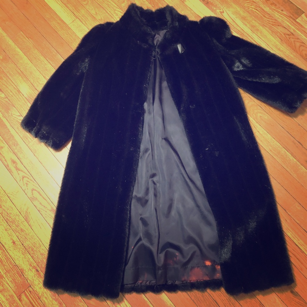 VINTAGE faux minx coat